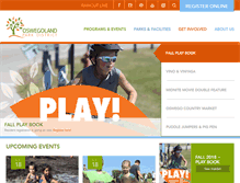 Tablet Screenshot of oswegolandparkdistrict.org
